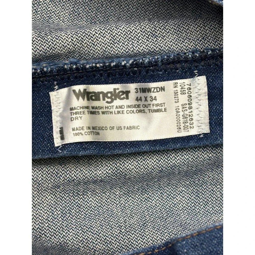 Wrangler Men Jeans 31MWZDN Dark Wash Relaxed Fit Cotton‎ 44x34